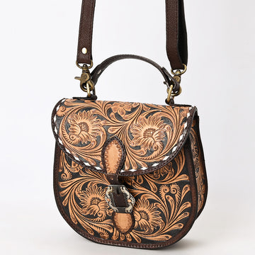 American Darling Small Crossbody Hand Tooled Genuine Leather Women Western Handbag |